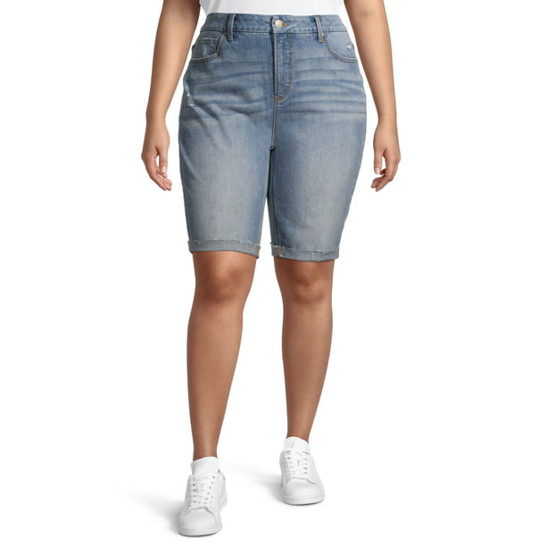 SO Authentic American Heritage Girls Adjustable Waist Bermuda Super Soft Shorts Size 8 Light Beige 